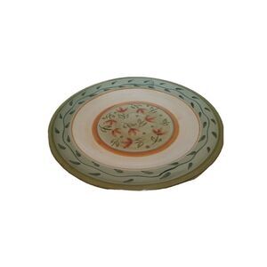 Culinary Arts Studio Julie Ingleman Designs Dinner Plate 11" Floral Pottery